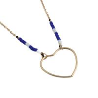Stainless Steel Jewelry Necklace, 304 Stainless Steel, with Resin, Heart, fashion jewelry & for woman Approx 19.09 Inch 