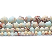 Бусины из одного камня, Полудрагоценный камень, Круглая, DIY & различные материалы для выбора & разный размер для выбора, Много цветов для выбора, продается Strand