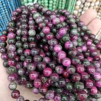 Achat Perlen, Turmalin Farbe Achat, rund, DIY & verschiedene Größen vorhanden, keine, verkauft von Strang