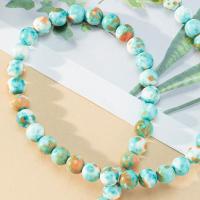 Single Gemstone Beads, Cherry Stone, Round, DIY blue 