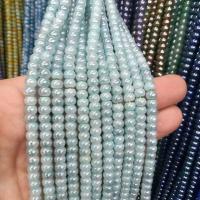 Einzelne Edelstein Perlen, Jade, DIY, keine, 4x6mm, Länge:ca. 38 cm, verkauft von Strang