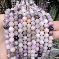 Kunzit Perlen, rund, DIY & verschiedene Größen vorhanden, violett, verkauft von Strang