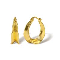 Brass Drop Earring, real gold plated, for woman, gold 