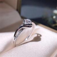 Zinc Alloy Finger Ring, fashion jewelry & micro pave cubic zirconia 