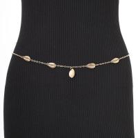 Decorative Chain Belt, Zinc Alloy, gold color plated, fashion jewelry & for woman Approx 68 cm 