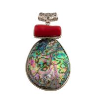 Abalone Shell Pendants, with Brass, fashion jewelry & for woman Approx 5mm [