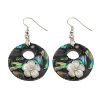 Abalone Shell Earring, Brass, with Abalone Shell, fashion jewelry & for woman 