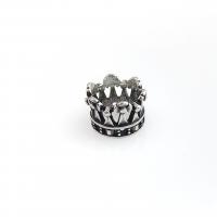 Stainless Steel Beads, 304 Stainless Steel, Crown, DIY & blacken, original color [