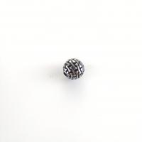 Edelstahl Perlen, 304 Edelstahl, rund, DIY & Schwärzen, originale Farbe, 10mm, Bohrung:ca. 2mm, verkauft von PC[