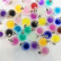 Акриловые ювелирные изделия Кулон, Акрил, Круглая, DIY & глазированный, Много цветов для выбора, 16mm, продается PC