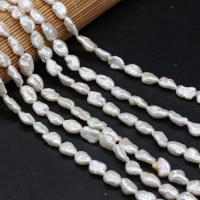 Perles nacres baroques de culture d'eau douce , perle d'eau douce cultivée, DIY, blanc Environ 38 cm, Vendu par brin