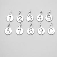 Sterling Silver Pendants, 925 Sterling Silver, plated, DIY silver color, 10mm 