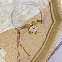 Lampwork Bracelets, with Clear Quartz & Zinc Alloy, fashion jewelry & for woman, 16cm 