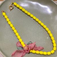 Акриловые ожерелье, Акрил, с цинковый сплав, ювелирные изделия моды & Женский, Много цветов для выбора, 41cm, продается PC
