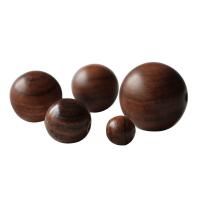 Original Wood Beads, Black Padauk, Round, DIY [