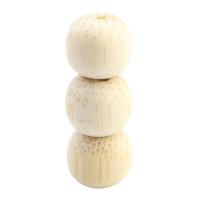 Original Holz Perlen, Streifen Bambus, Eimer, DIY, 8x9mm, verkauft von PC