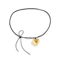 Waxed Cotton Cord Necklace, Zinc Alloy, with Wax Cord, fashion jewelry & for woman Approx 145 cm [