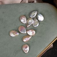 Perles nacres sans trou de culture d'eau douce, perle d'eau douce cultivée, Baroque, DIY & aucun trou, blanc, 18-20x13-14mm, Vendu par PC