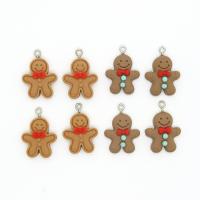 Resin Christmas Pendant, Gingerbread Man, epoxy gel, Christmas Design & DIY Approx 