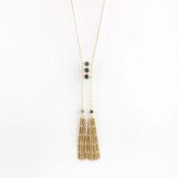 Fashion Fringe Necklace, Zinc Alloy, fashion jewelry & micro pave cubic zirconia & for woman Approx 19.68 Inch 