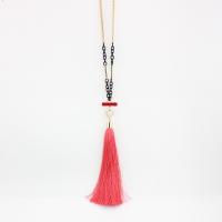 Fashion Fringe Necklace, Zinc Alloy, with turquoise, fashion jewelry & for woman Approx 20.86 Inch 