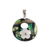 Abalone Shell Pendants, with Brass, fashion jewelry & for woman Approx 4mm 