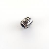 Acier inoxydable 304 perle d'entretoise, pilier, DIY & noircir, couleur originale Environ 6mm, Vendu par PC[