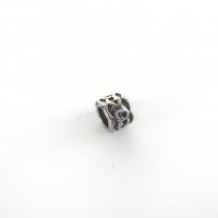 Acier inoxydable 304 perle d'entretoise, pilier, DIY & noircir, couleur originale Environ 6.5mm, Vendu par PC[