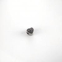 Acier inoxydable 304 perle d'entretoise, coeur, DIY & noircir, couleur originale Environ 5mm, Vendu par PC[