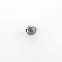 Acier inoxydable 304 perle d'entretoise, Rond, DIY & noircir, couleur originale Environ 2mm, Vendu par PC[