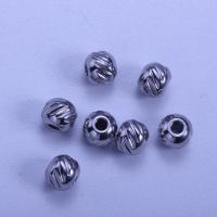 Edelstahl Perlen, 304 Edelstahl, DIY & verschiedene Größen vorhanden, originale Farbe, verkauft von PC[
