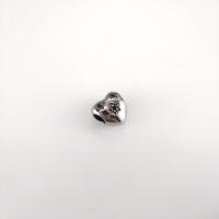 304 Stainless Steel Spacer Bead, Heart, DIY & blacken, original color Approx 5mm 