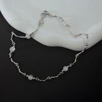 Acrylic Necklace, Zinc Alloy, with Acrylic, fashion jewelry & for woman 