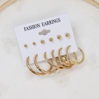Kunststoff Perle Zink Legierung Ohrring, Zinklegierung, mit Kunststoff Perlen, plattiert, verschiedene Stile für Wahl & für Frau & mit Strass, earring length 6-50mm, verkauft von setzen[