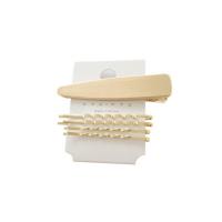 Hair Slide, Zinc Alloy, with Plastic Pearl, gold color plated & for woman, 45-75mm 