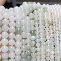 Single Gemstone Beads, Ice Jade, polished, DIY 