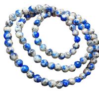 Gemstone Bracelets, Azurite, Round, Unisex Approx 7 Inch 