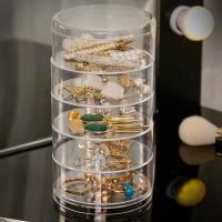 Boîte à bijoux multifonctions, polystyrène, multicouche & rotatif Vendu par PC[