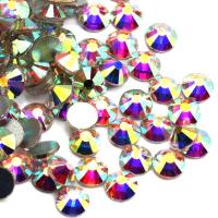 3D Nail Art Decoration, Glass Rhinestone, colorful plated, DIY white, Approx 