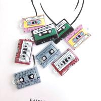 Bijoux pendentifs en Zinc alliage , alliage de zinc, cassette, vernis au four, DIY, plus de couleurs à choisir Environ Vendu par sac