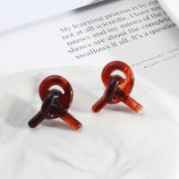 Resin Stud Earring, fashion jewelry & for woman 