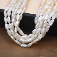 Biwa Cultured Freshwater Pearl Beads, DIY, white, 5mm Approx 40 cm 
