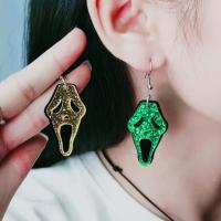 Acrylic Drop Earring, painted, Halloween Design & fashion jewelry & for woman 