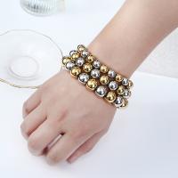 Stainless Steel Chain Bracelets, 304 Stainless Steel, Round, Vacuum Ion Plating, fashion jewelry & for man, mixed colors 