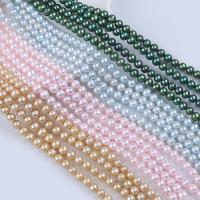 Naturales agua dulce perlas sueltas, Perlas cultivadas de agua dulce, Ligeramente redondo, Bricolaje, más colores para la opción, 8-9mm, longitud:aproximado 36 cm, Vendido por Sarta