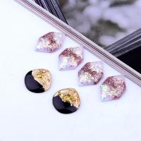 Resin Jewelry Pendant, with Sequins & Gold Foil, epoxy gel, DIY 