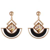 Zinc Alloy Drop Earring, with Shell & fashion jewelry & for woman & hollow 
