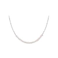 Sterling Silver Jewelry Necklace, 925 Sterling Silver, with Shell Pearl, fashion jewelry & for woman Approx 18.89 Inch 