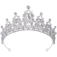 Bridal Tiaras, Zinc Alloy, plated, fashion jewelry & for woman & with rhinestone Inner Approx 145mm 