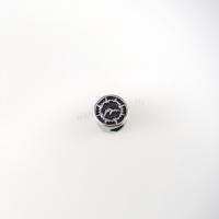 Stainless Steel Beads, 304 Stainless Steel, Flat Round, DIY & blacken, original color Approx 4mm 